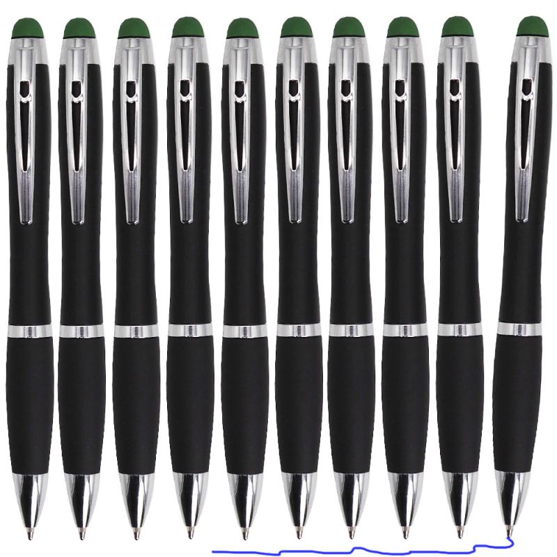 10x Kugelschreiber Touchpen Handy Tablet Smartphone Eingabestift Touch Pen 2in1